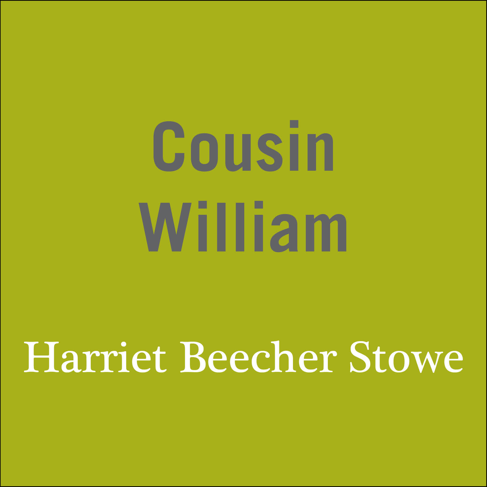 Cousin William book cover