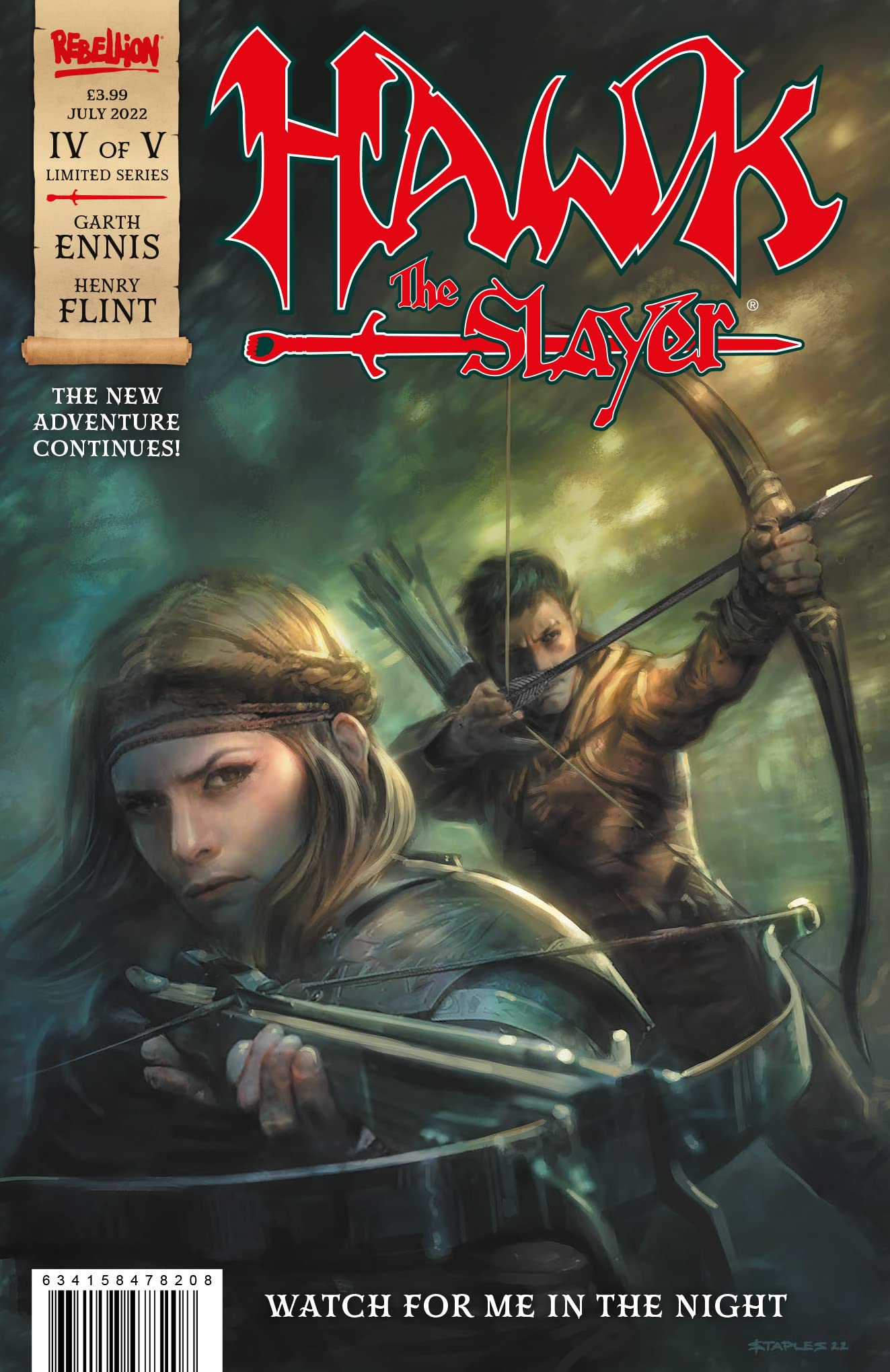 Hawk The Slayer Issue 4 book cover