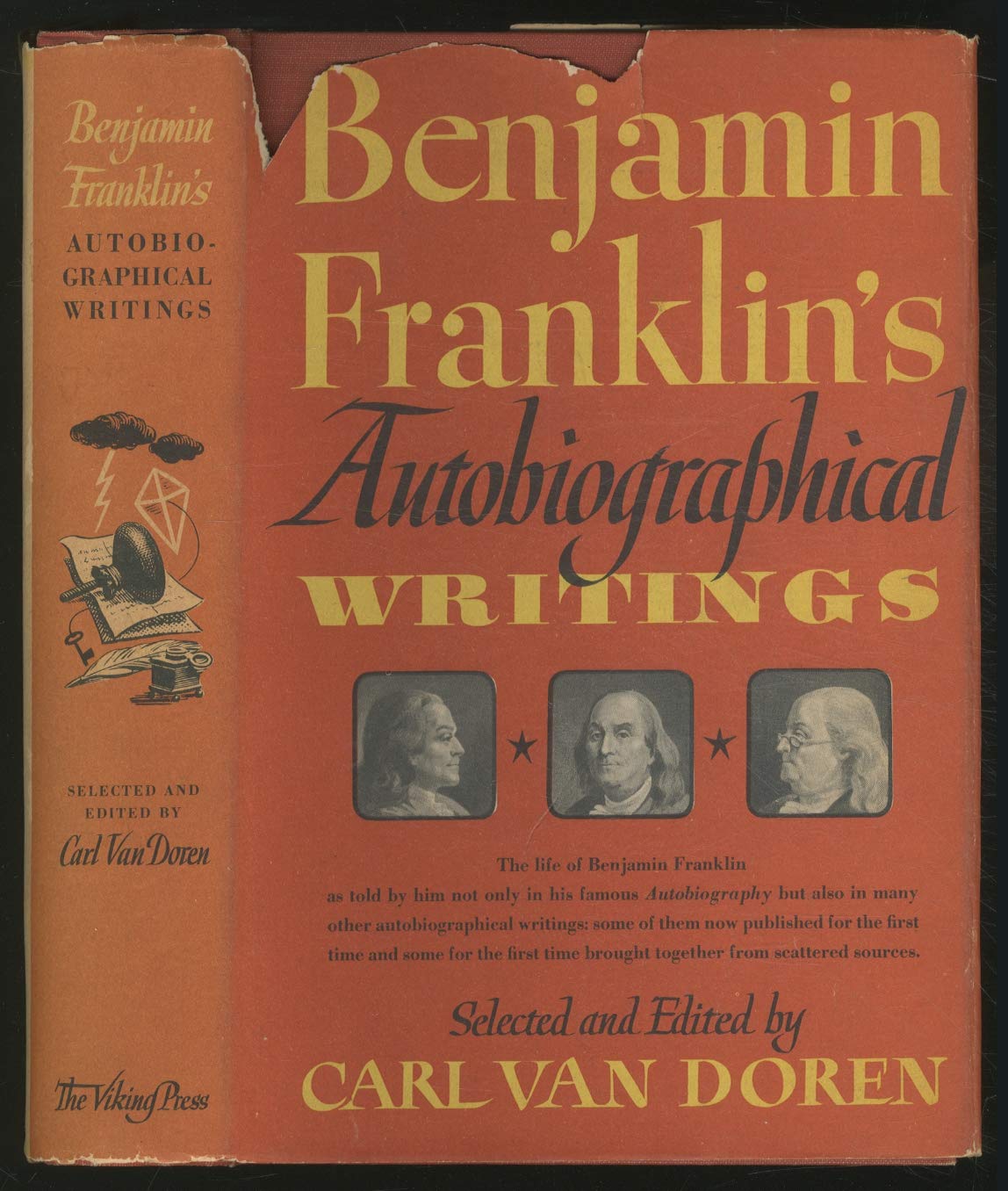 Benjamin Franklin's autobiographical writings, book cover