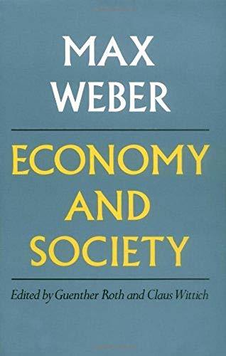 Max Weber Economy and Society book cover