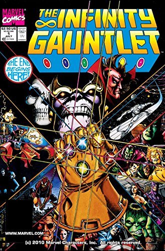 The Infinity Gauntlet (1991) book cover 1