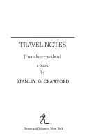Travel Notes book cover