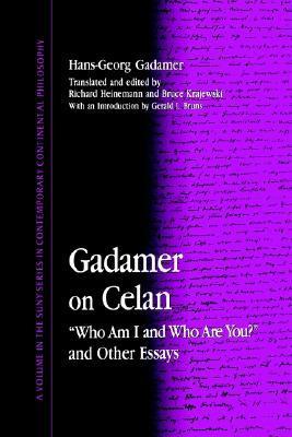 Gadamer on Celan book cover