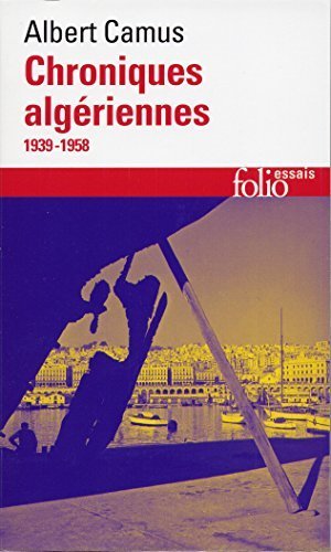 Chroniques Algeriennes 1939-1958 (Folio Essais) by Camus, Albert (2002) Mass Market Paperback book cover