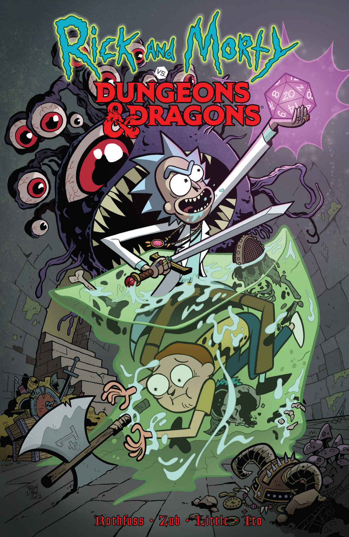 Rick and Morty vs. Dungeons & Dragons book cover 1