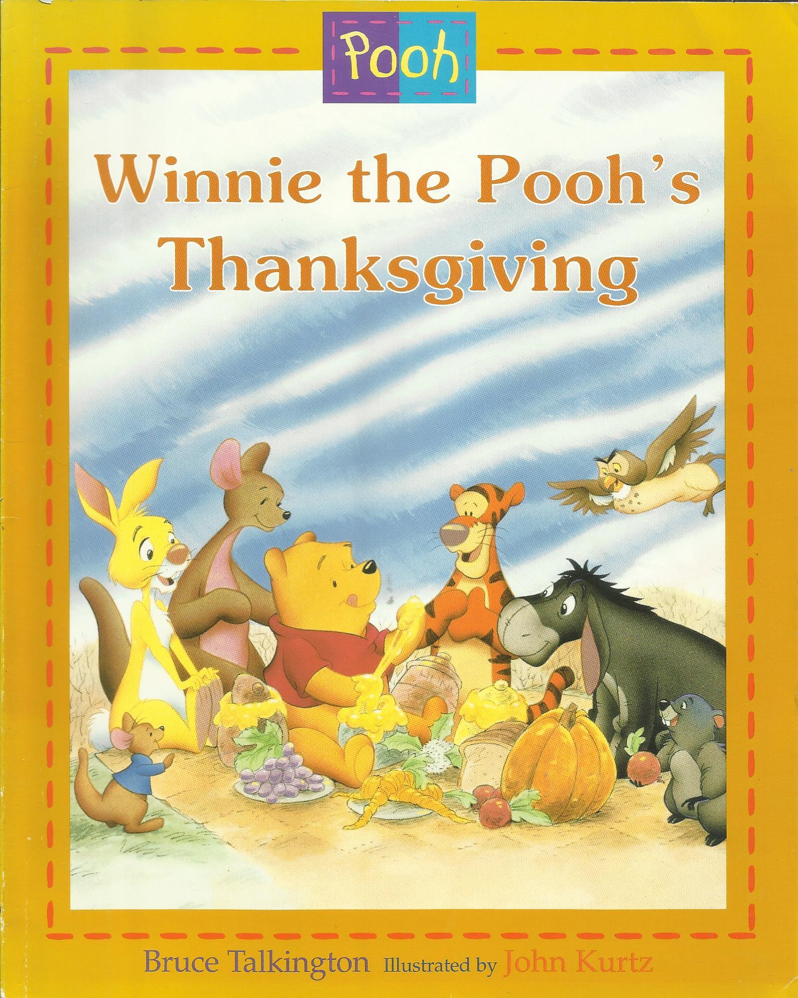 Winnie the Pooh's Thanksgiving book cover
