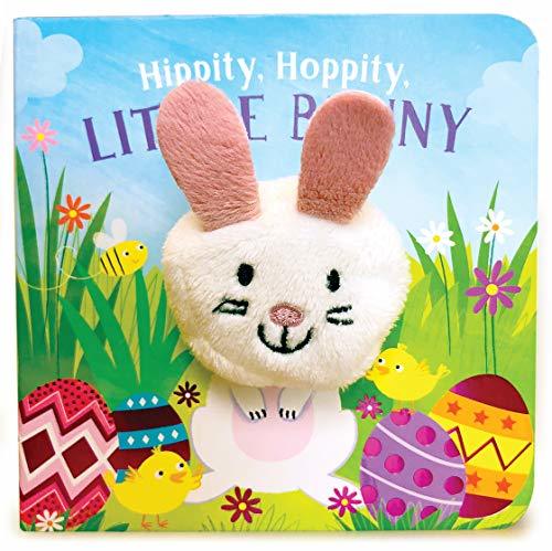 Hippity, Hoppity, Little Bunny - Finger Puppet Board Book for Easter Basket Gifts or Stuffer Ages 0-3 book cover