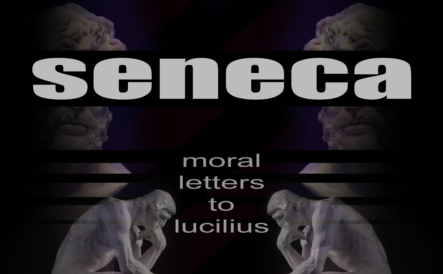 Seneca - Moral Letters to Lucilius book cover