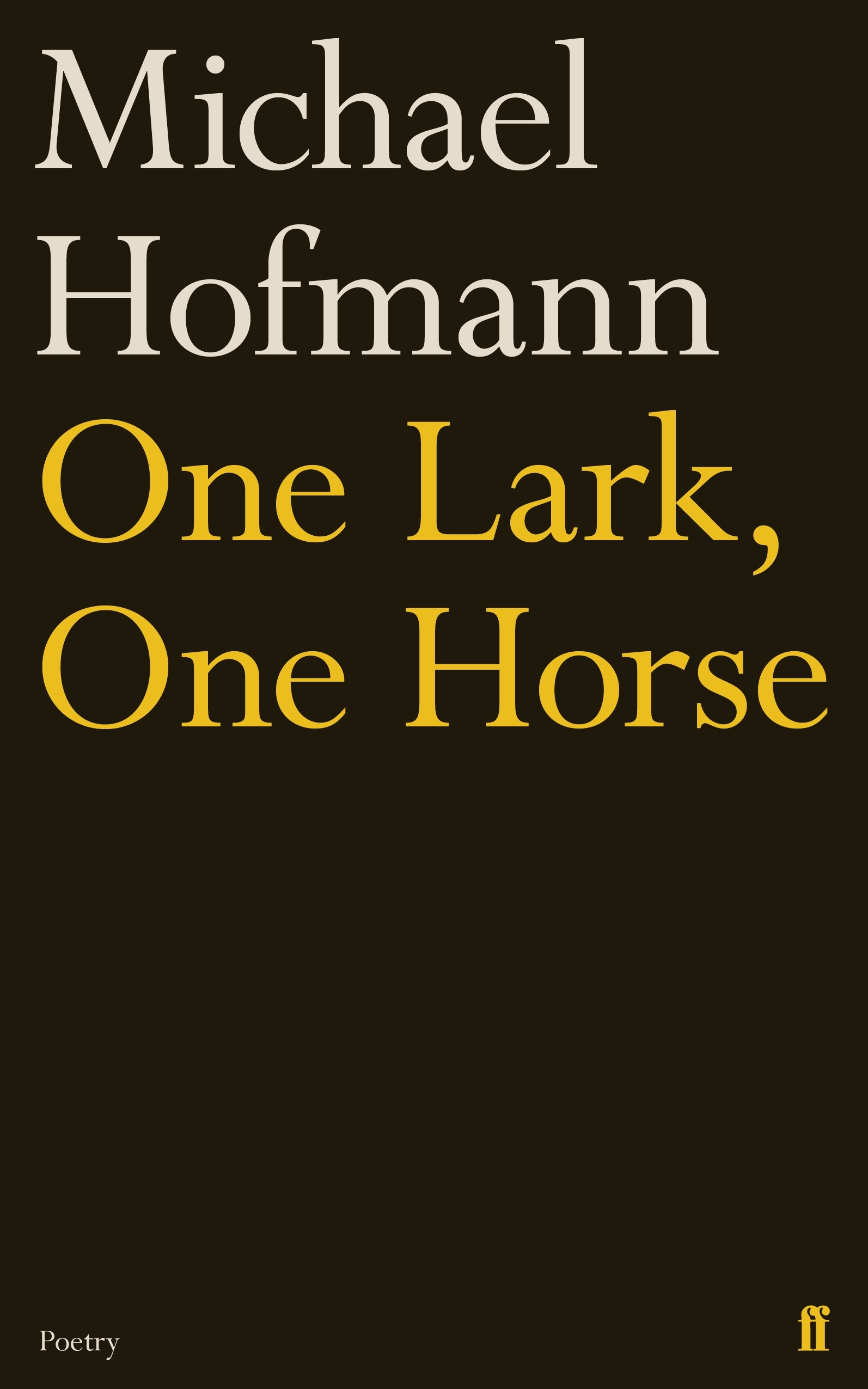 One Lark, One Horse book cover
