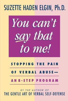 You Can't Say That to Me book cover