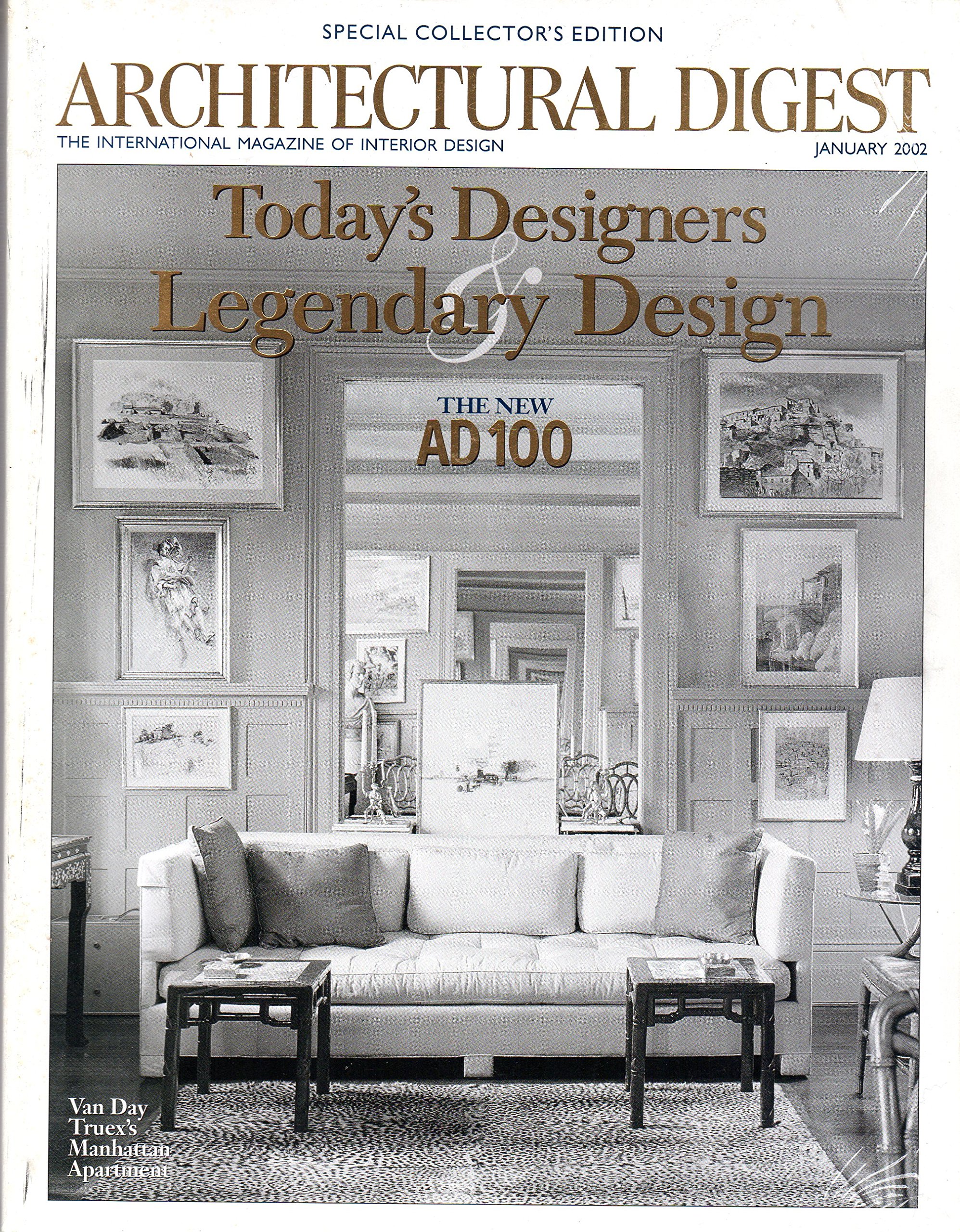 Architectural Digest January 2002 book cover