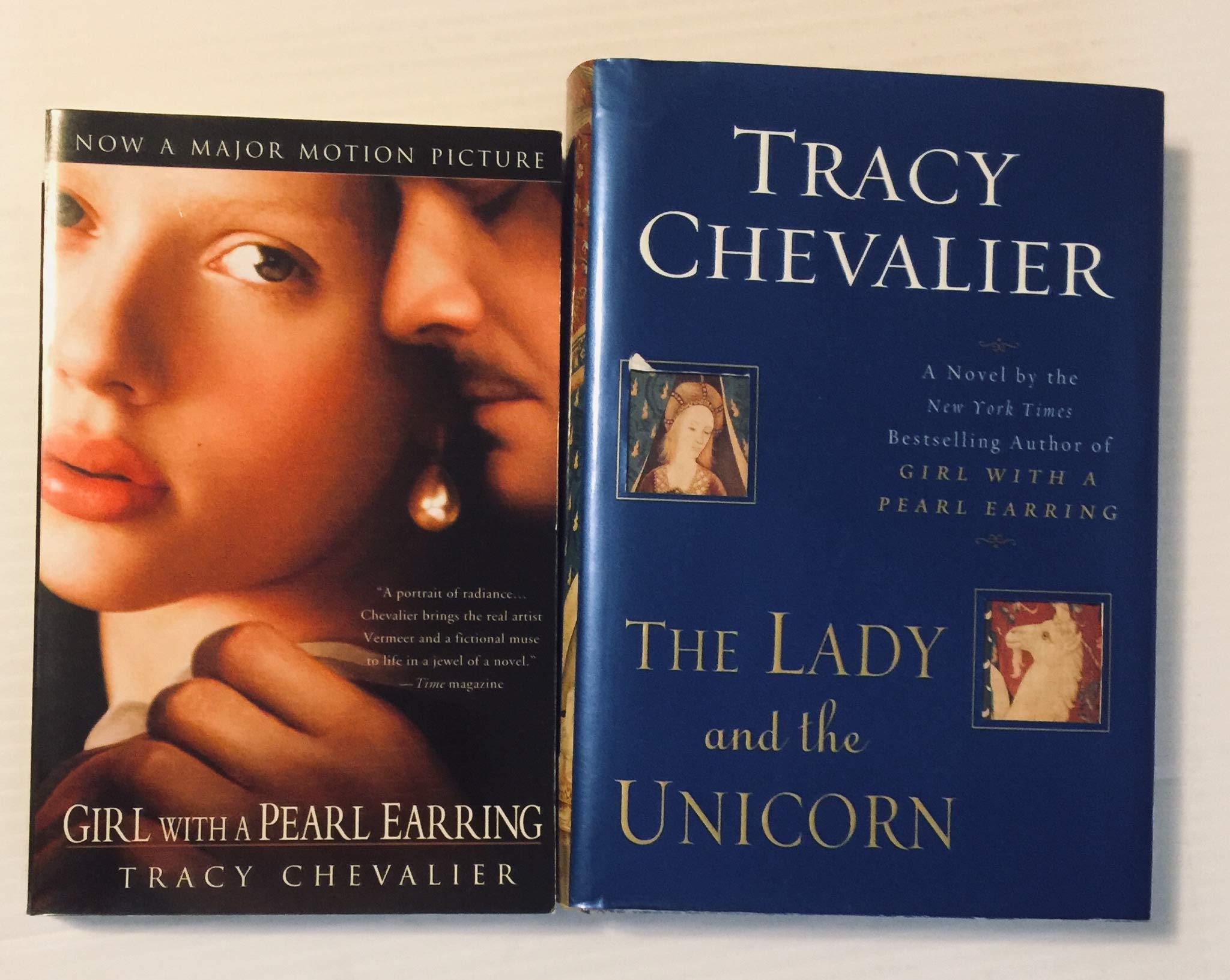 2 Books! 1) Girl With a Pearl Earring 2) The Lady and the Unicorn book cover