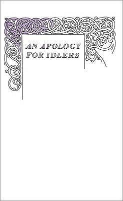 An Apology for Idlers book cover