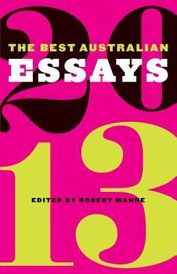 The Best Australian Essays 2013 book cover