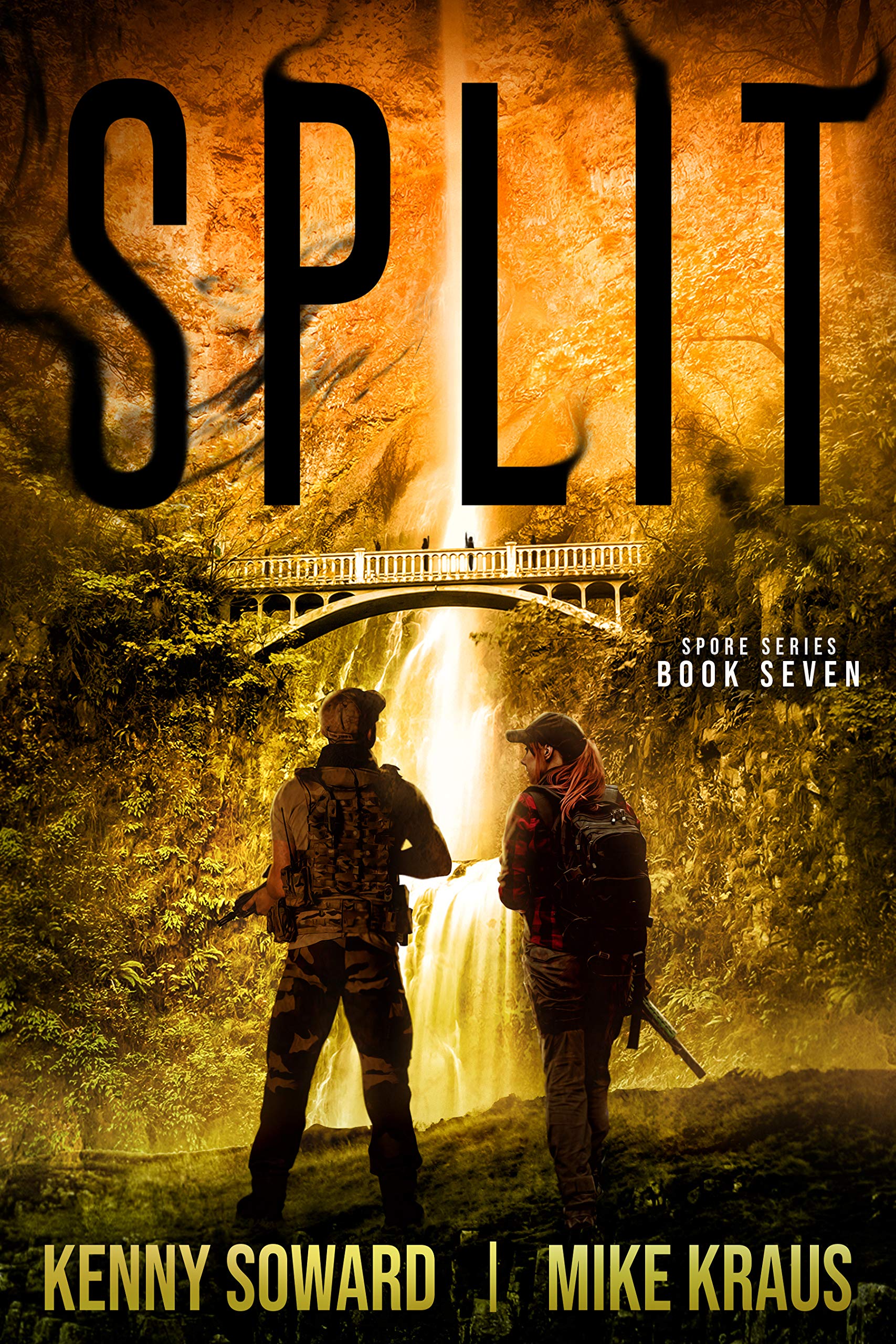 Split book cover