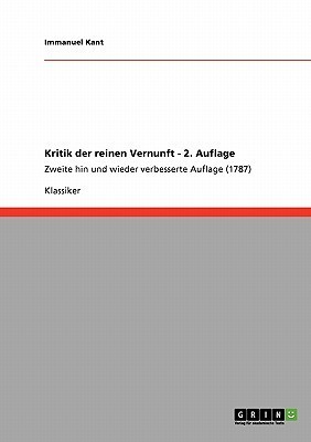 Kritik der reinen Vernunft 2. Auflage book cover