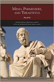 Meno/Parmenides/Theaetetus book cover