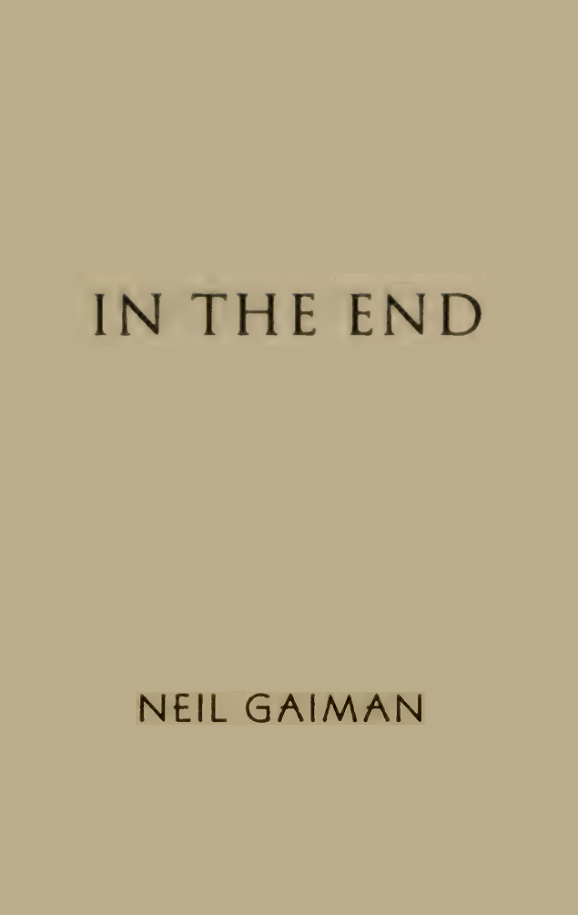 In the End book cover