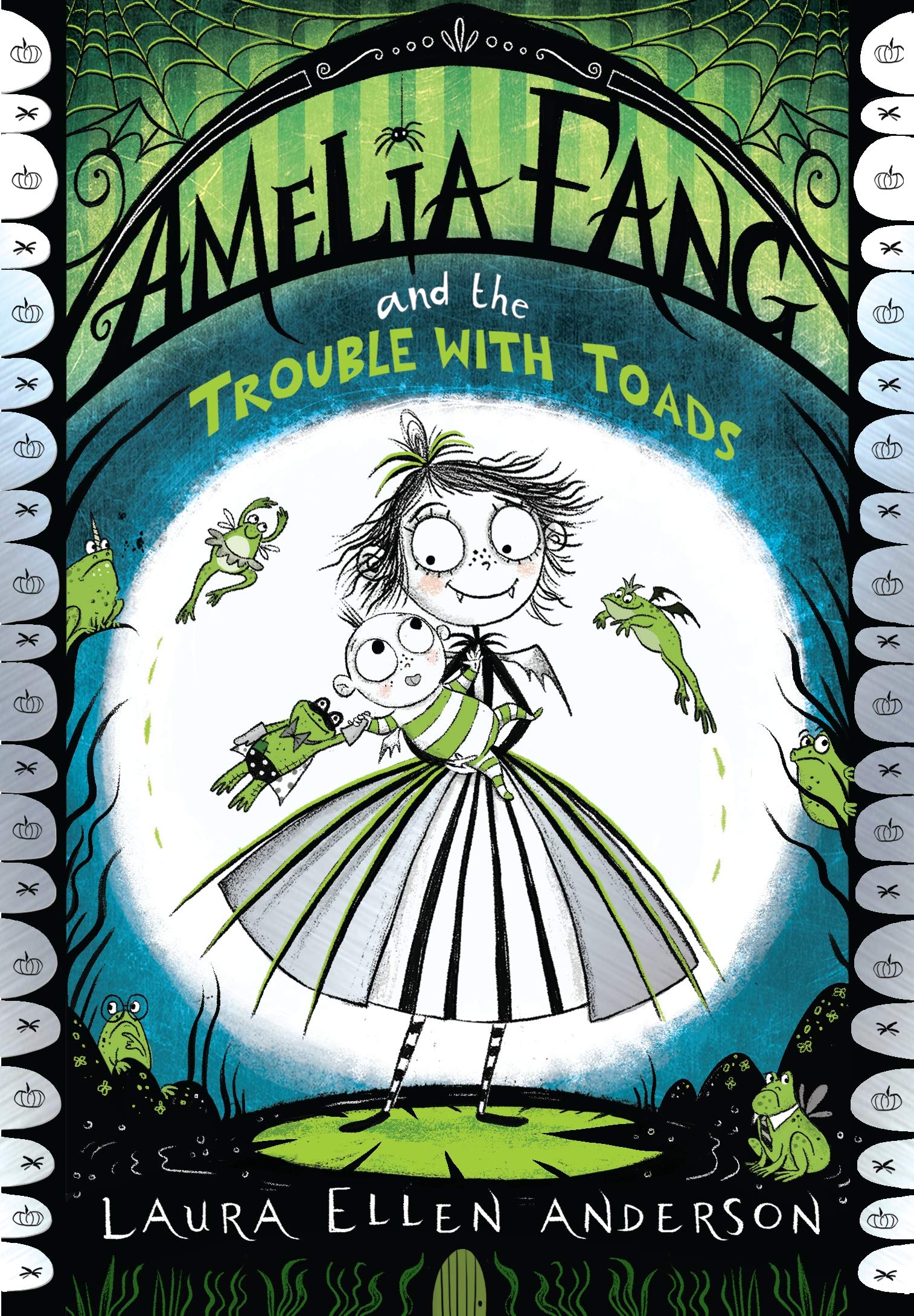 Amelia Fang and the Trouble with Toads book cover