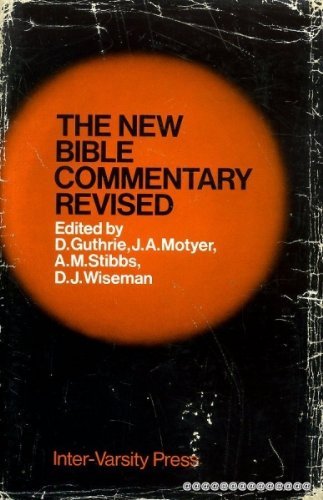 The New Bible commentary; book cover